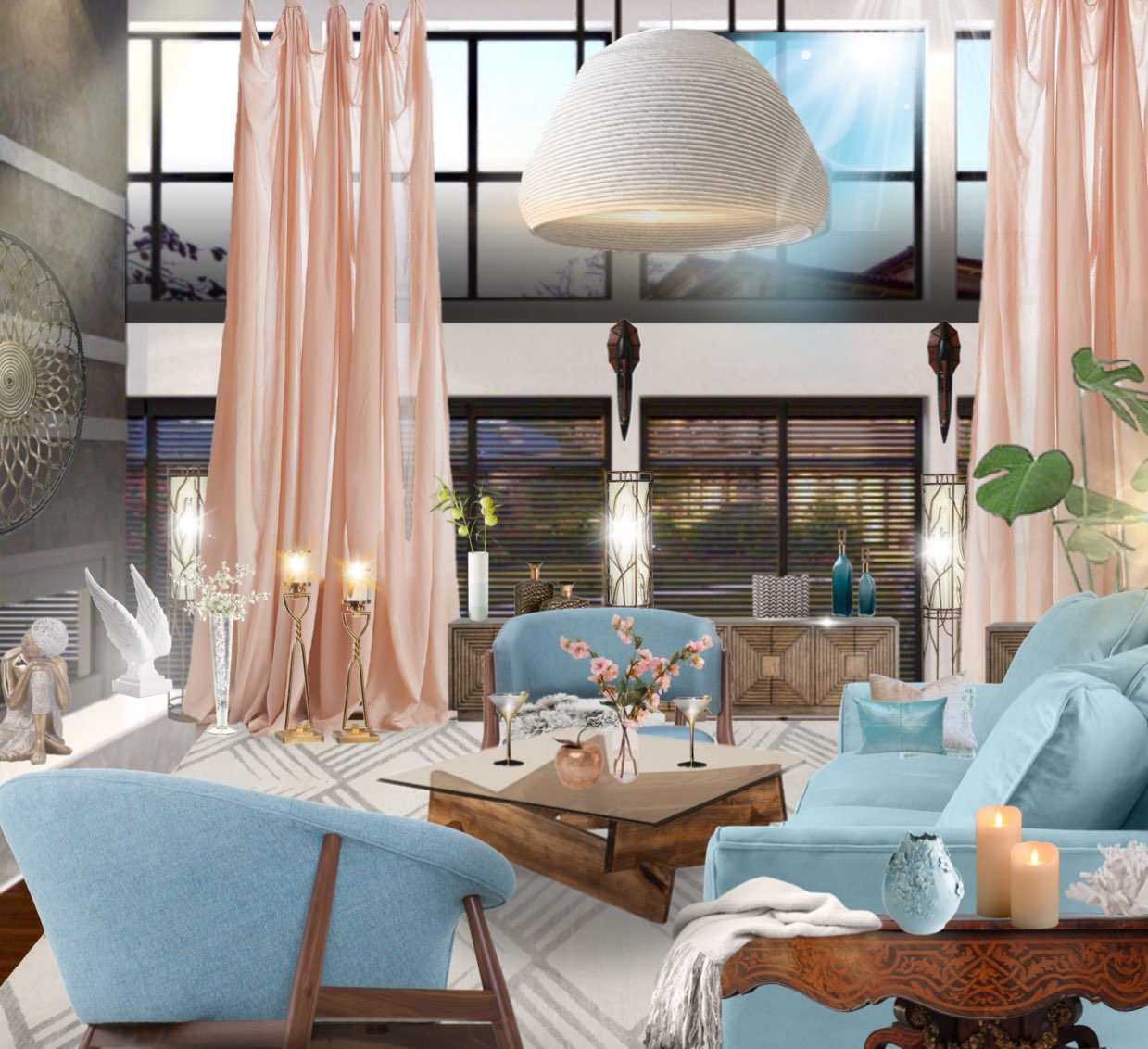 #decormattersdesign #livingroom #living #livingspace #livingroomdesign #loft #pastelcolors 