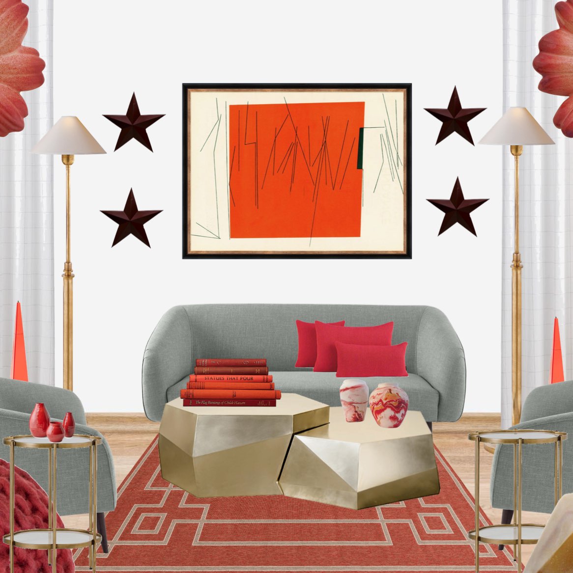 Red and gold design :) #limited #requirement #challenge #popred #living 