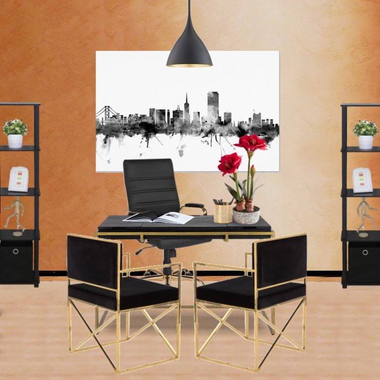 #decormattersdesign #officespace #officewalldecor #officechallenge #officeroom #officedesign #goldendecor  #goldinterior  #golden 