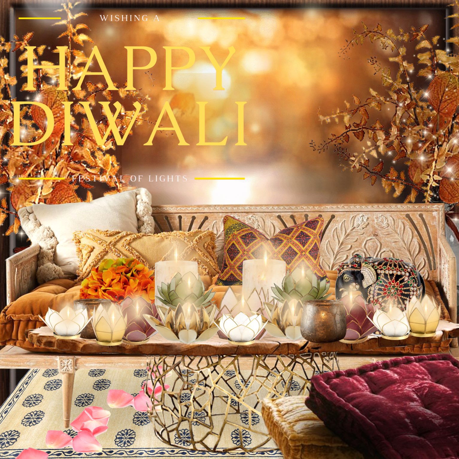 Happy Diwali / To those celebrating, hope you have a blessed, healthy and prosperous Diwali. A very Happy Diwali to you and your family!

#limited #challenge #requirement #diwali #holiday #diwalidecoration #living 