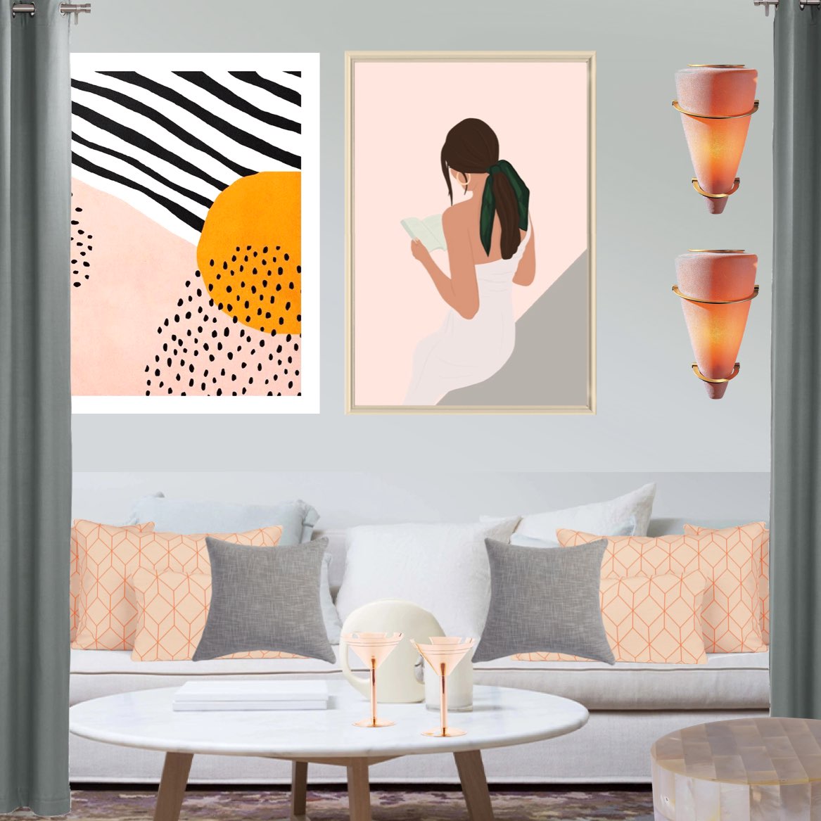 Pink and gray design :) #daily #challenge #jumping #living #white 