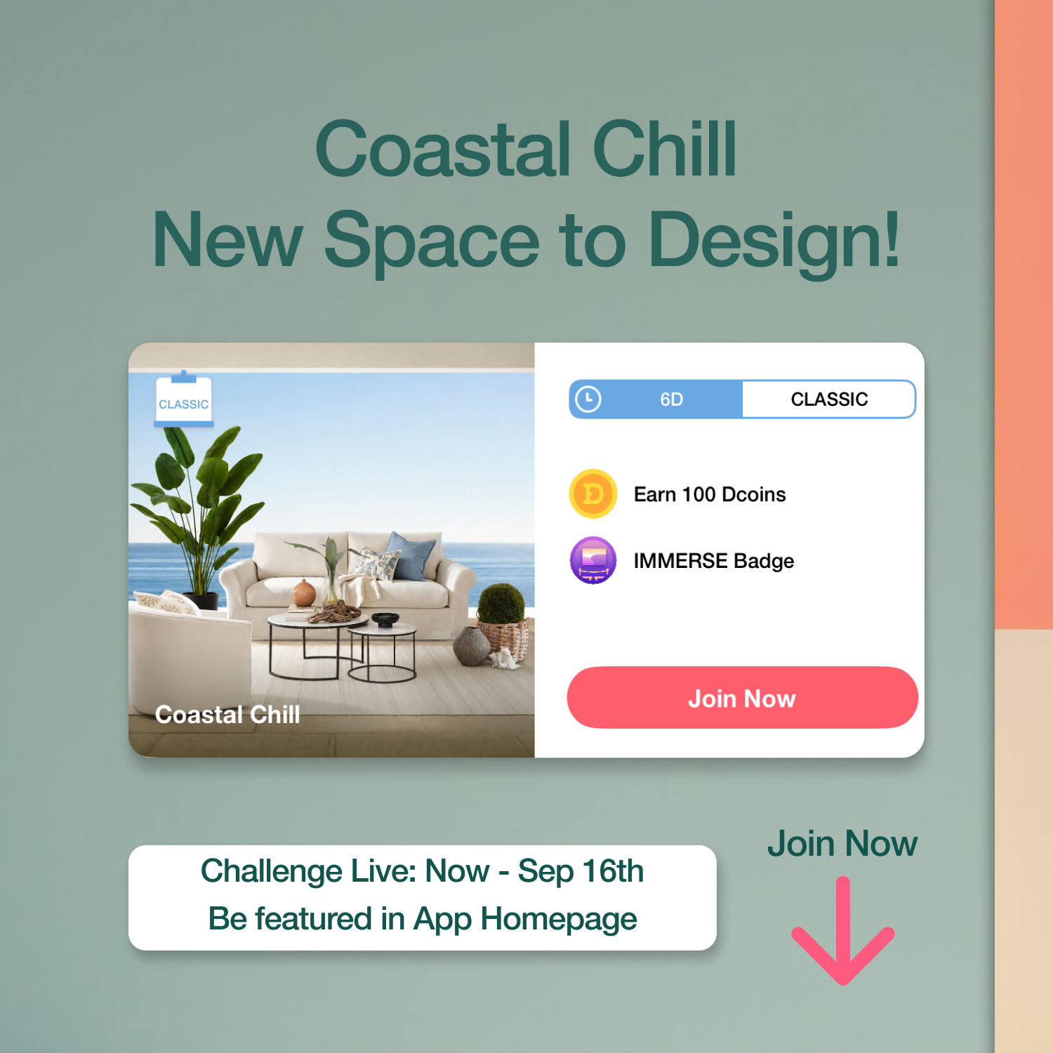 Calling all creative designers! A new classic design game lives from now to Sep 16th, 2026. We can’t wait to see your amazing designs light up our app home page! Join now and publish your fantastic design! #decormattersdesign #classic
