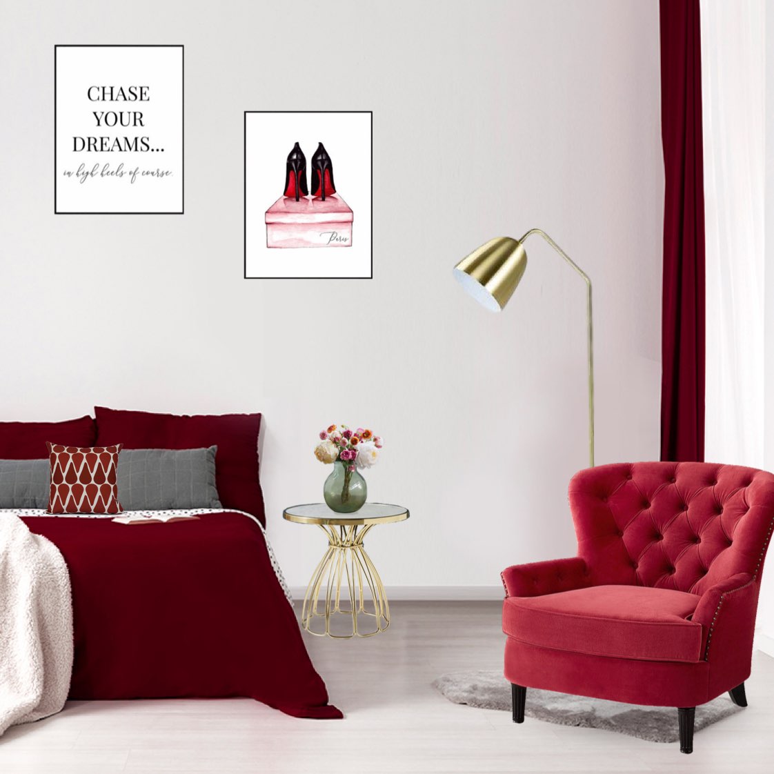 #daily #challenge #littlered #bedroom #bed #red 