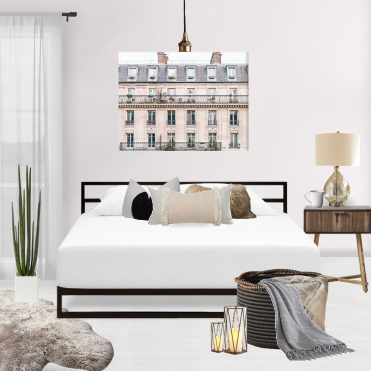#challenge #series #help #bedroom #rearrange #decormattersdesign #dailychallenge #paris #hotel #relax #unwind #cityliving #condo #bedroom #neutrals #cozyspace  #cozybedroom 