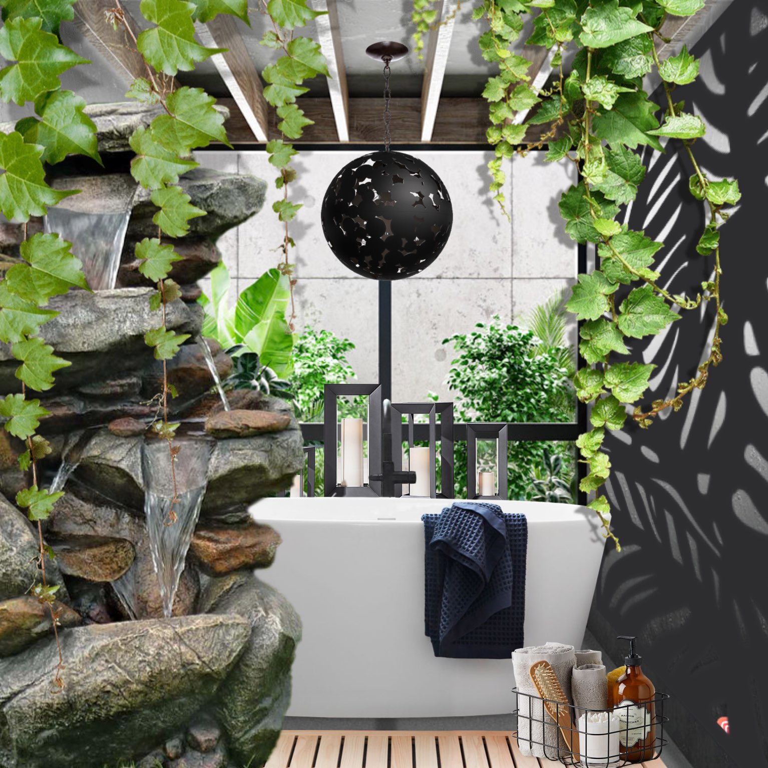 #limited #requirement #challenge #rainforest #bathroom 